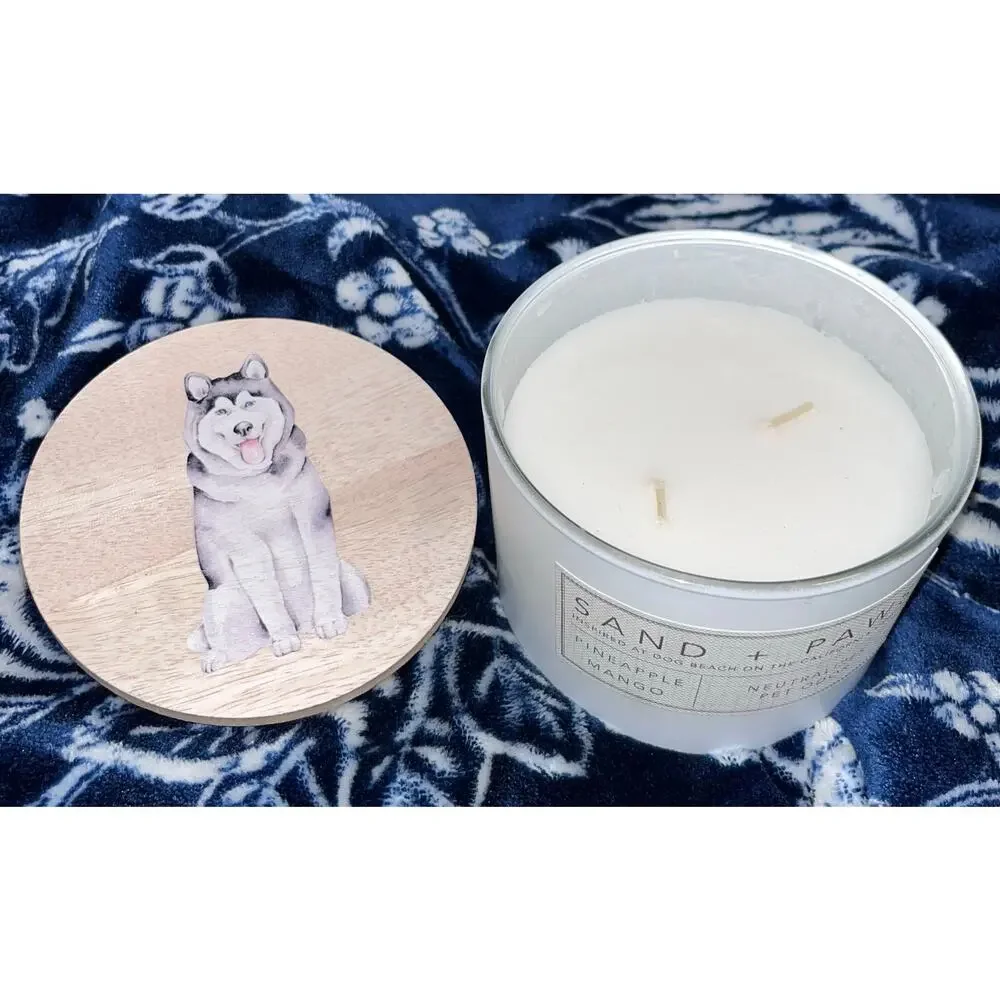 NEW! Sand + Paws Pineapple Mango 12 oz Scented Candle